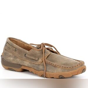 Twisted X leather driving moc